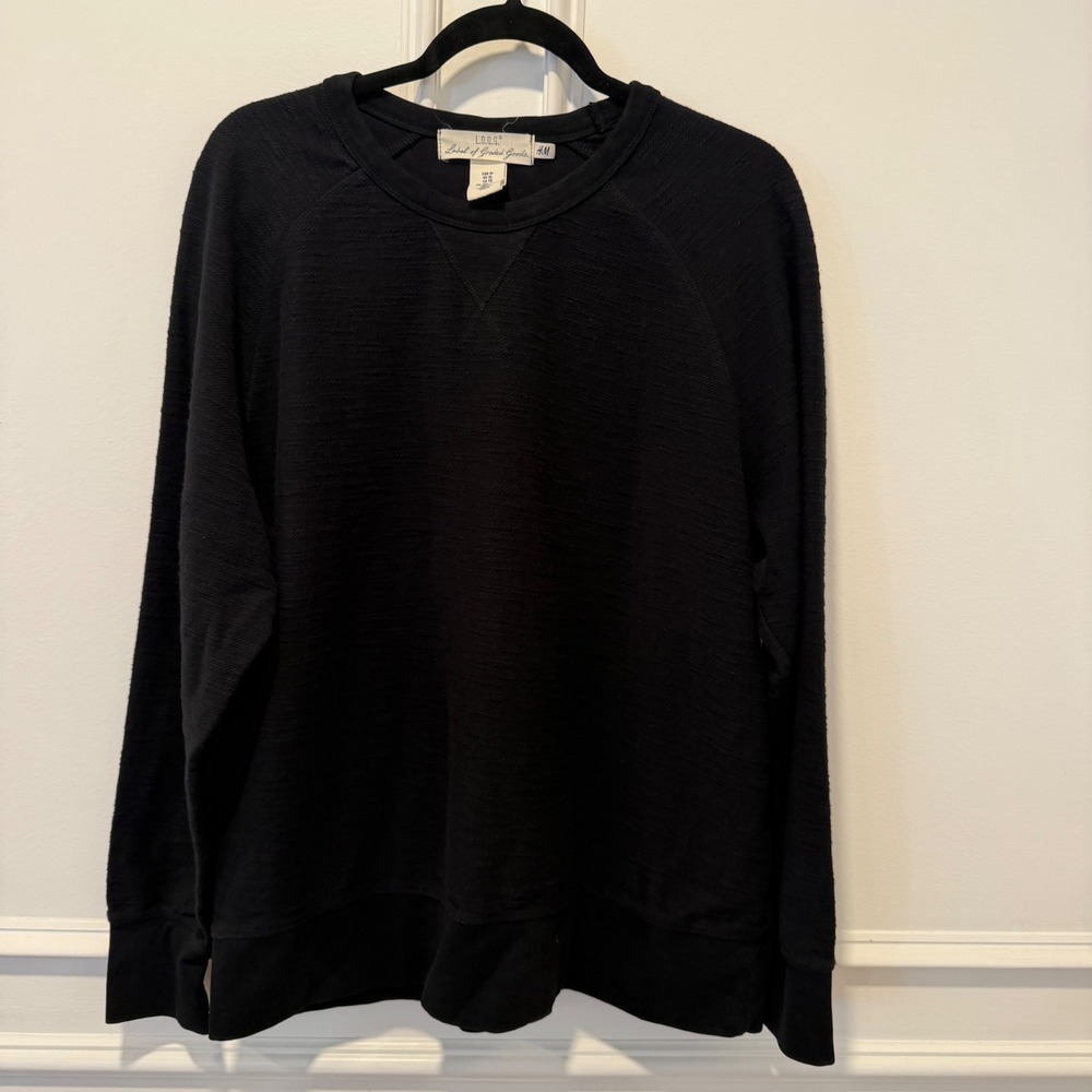 H&M L.O.G.G. Crewneck Sweatshirt – Men's XL Black‎